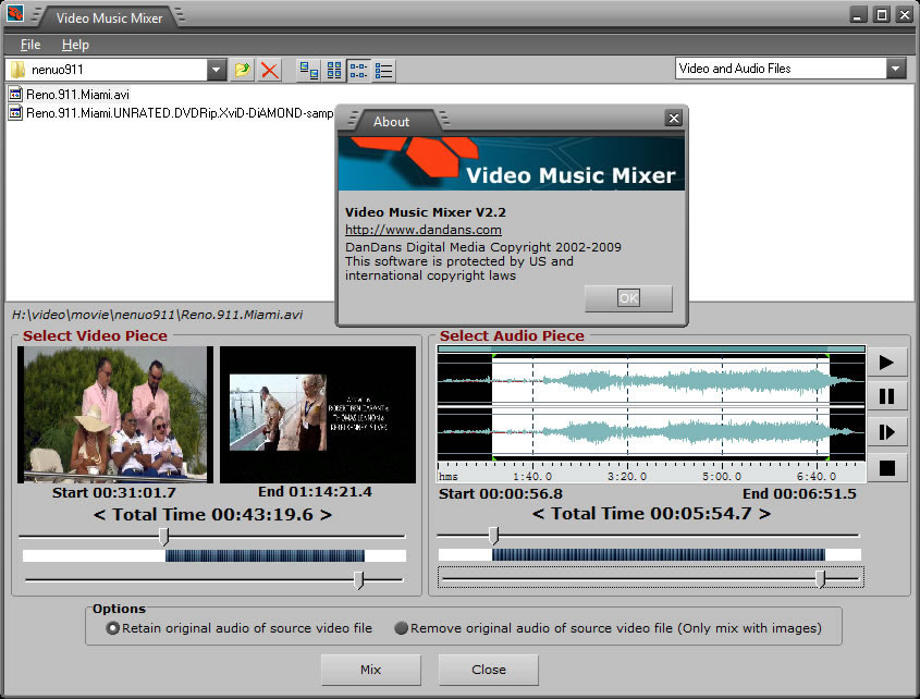 Video Music Mixer software